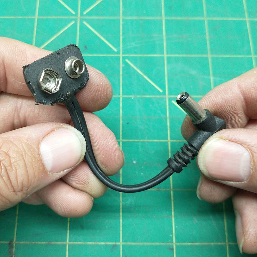 DIY 9v Snap to Barrel Jack Adapter