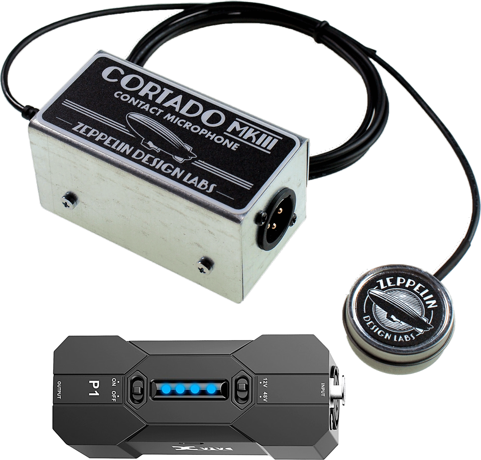 Cortado MkIII Contact Microphone “In The Field” Bundle with Xvive