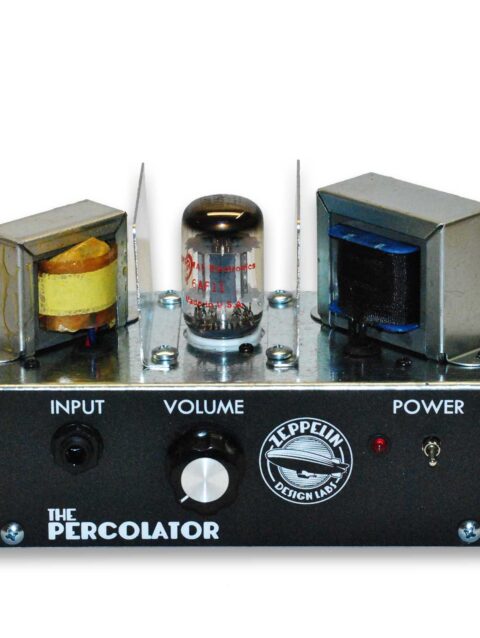 Percolator low watt tube practice amp - head only. Front panel.