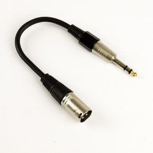 1/4" TRS-M TO XLR-M ADAPTER