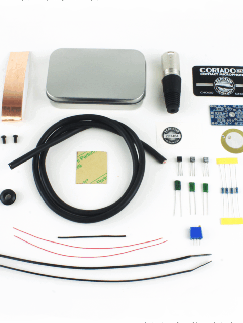 Cortado MkII contact mic with preamp - DIY KIT