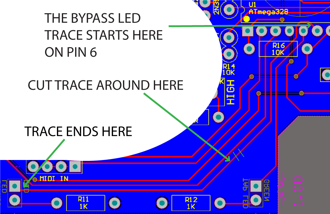 bypassing the bypass LED